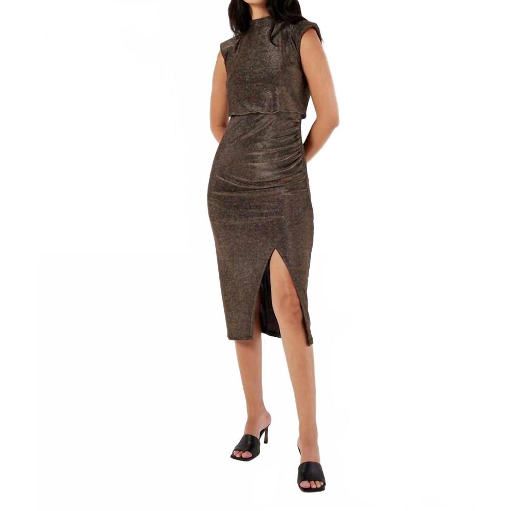 NEW APRICOT farah dress in brown
